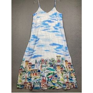 RACHEL ZOE NWOT TRAVEL SCENERY MIDI DRESS absolutely ADORABLE